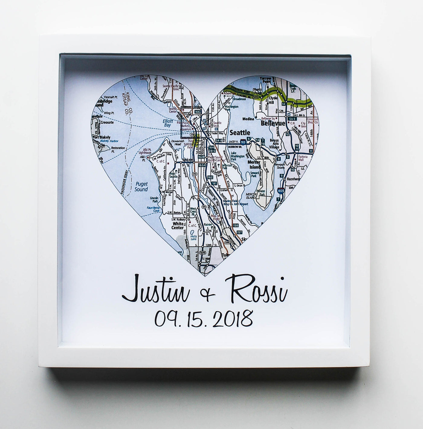 Wedding Gift Map Heart Art Unique Wedding Gift Personalized Wedding Gift