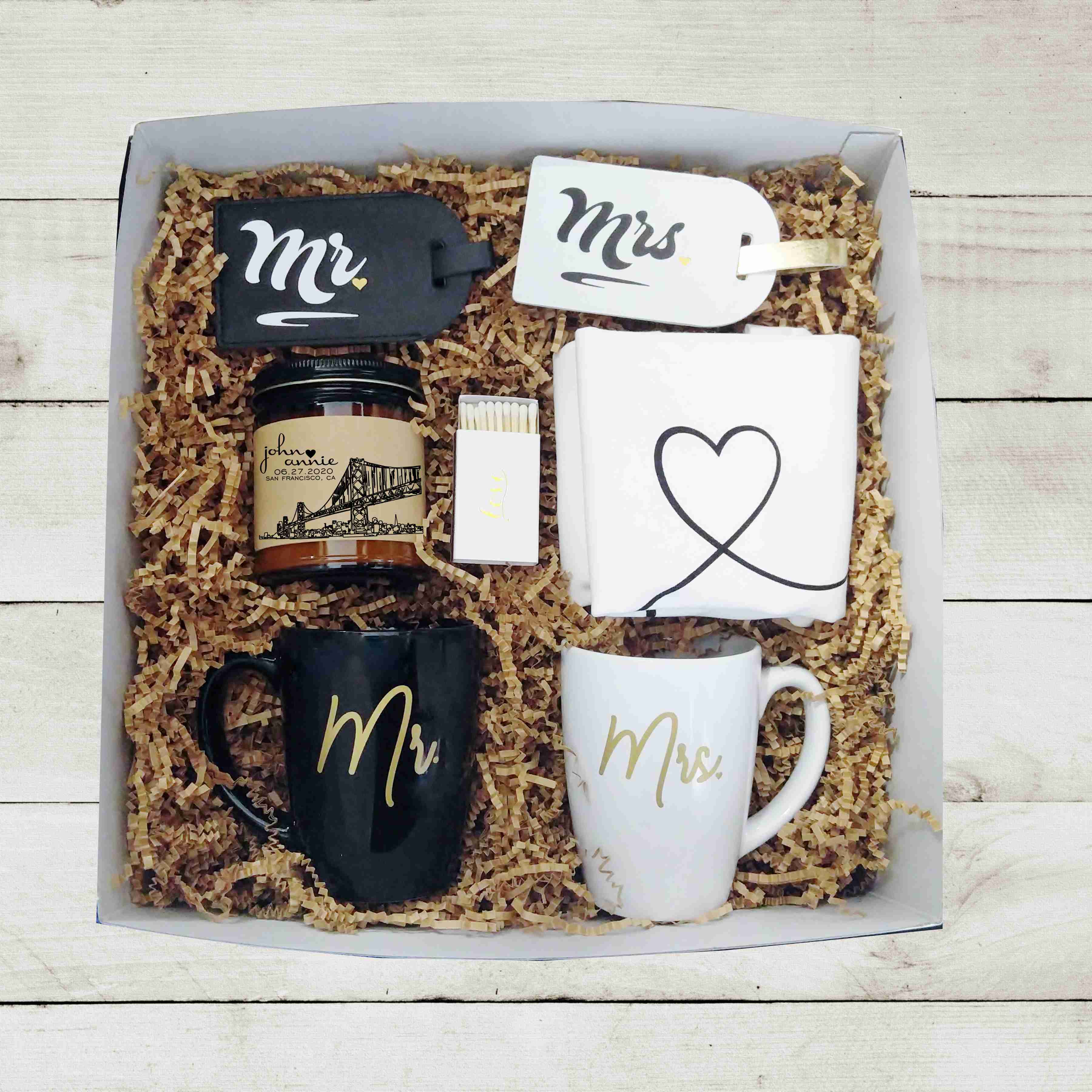 Mr Mrs Wedding Gift Box Unique Wedding Gift Engagement Gift for Couple Mr Mrs Wedding Gift Box Unique Wedding Gift Engagement Gift for Couple