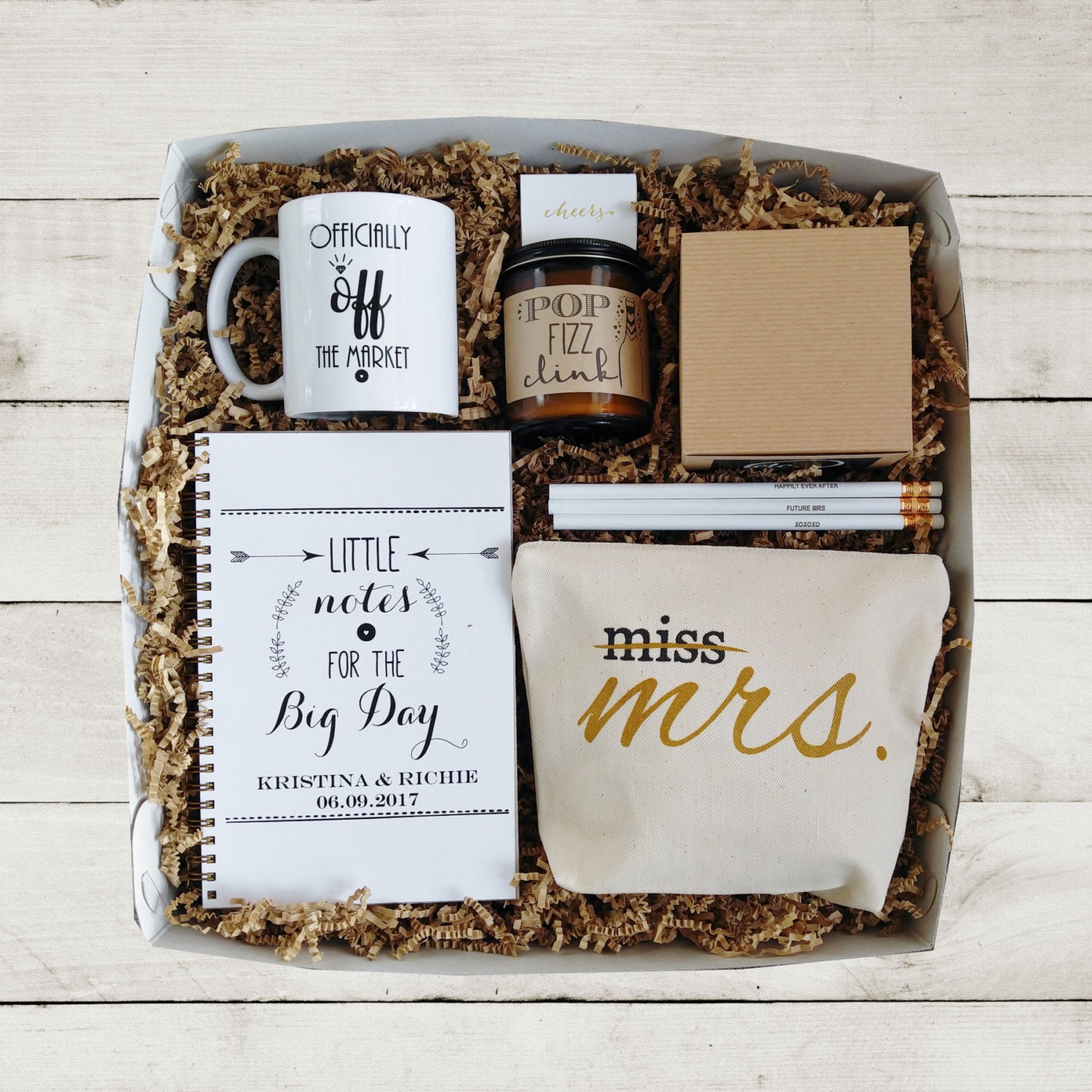 Future Mrs Gift Box Bride to Be Gift Bride Gift Box Newly Engaged Brid ...
