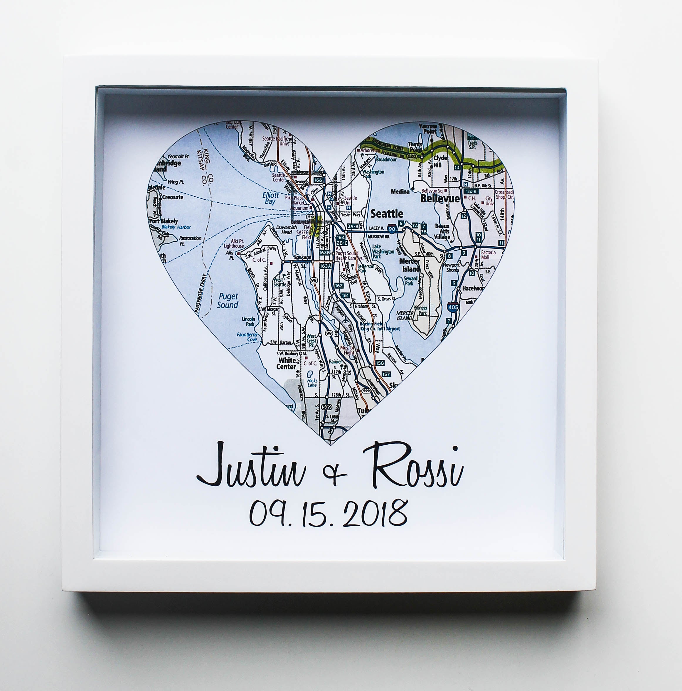 Custom Heart Map Personalized Wedding Map Heart Custom Gift for Couple – Define Design 11